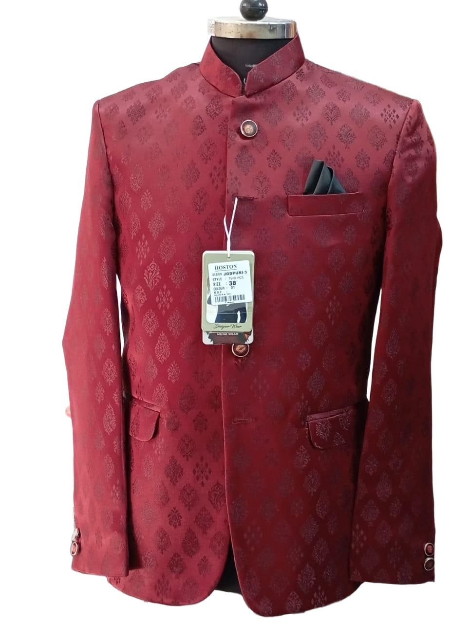 Red Bandhgala