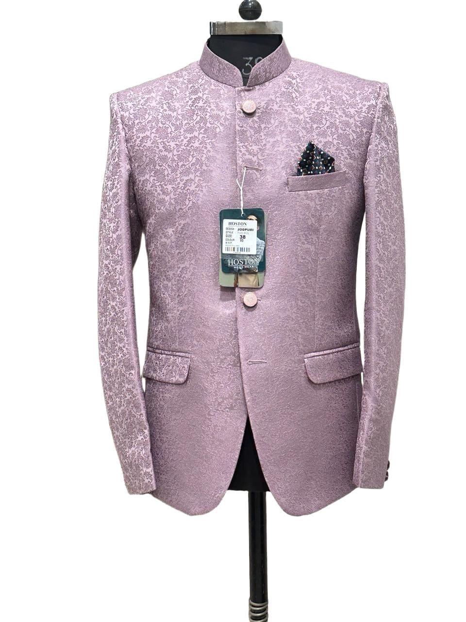 Lavendar threadwork Bandhgala