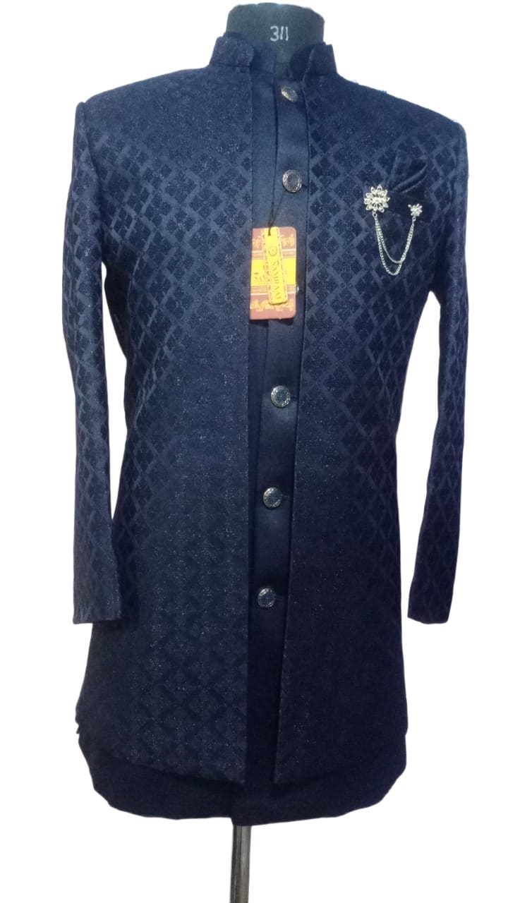 Navy blue indo-western
